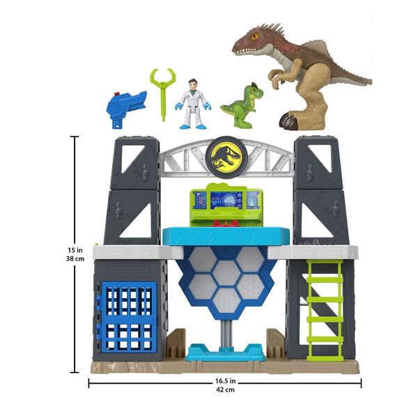 Imaginext Jurassic World Scan & Glow Dino Playset with Lights Sounds & Dinosaurs - Picture 2 of 4